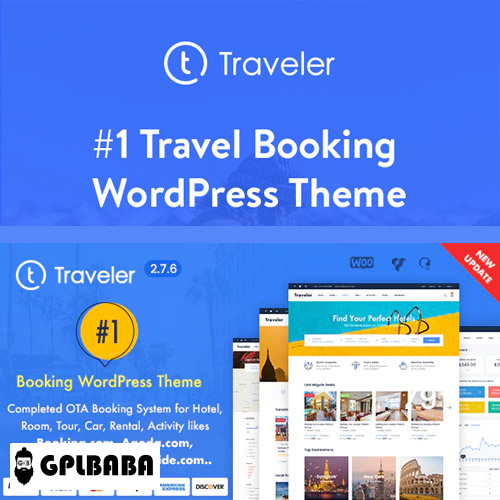 Traveler Travel Booking WordPress Theme free