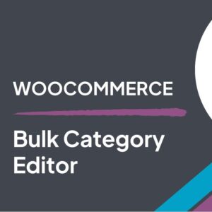 Bulk Category Editor for WooCommerce