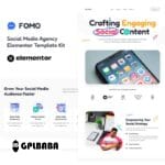 FOMO Social Media Marketing Agency Elementor Template Kit