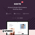 Konte Minimal WooCommerce WordPress Theme