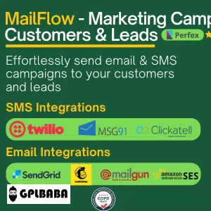 MailFlow Marketing Campaigns for Customers & Leads Perfex CRM