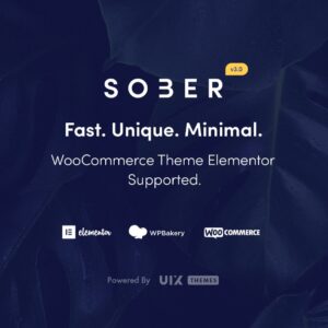 Sober WooCommerce WordPress Theme