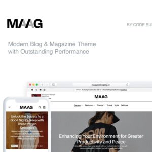 Maag Modern Blog & Magazine WordPress Theme