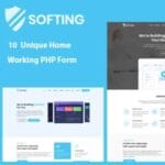 Softing Software Landing Page WordPress Theme