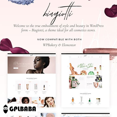 Biagiotti Beauty and Cosmetics WordPress Theme