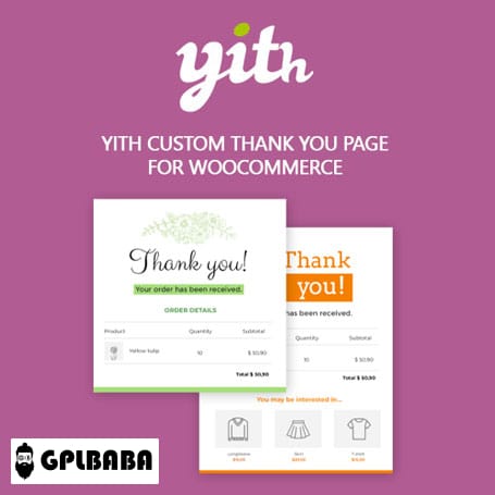 YITH Custom Thank You Page for WooCommerce