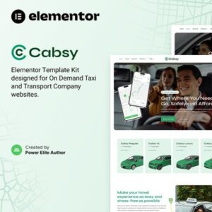 Cabsy Transport Company & On Demand Taxi Elementor Template Kit