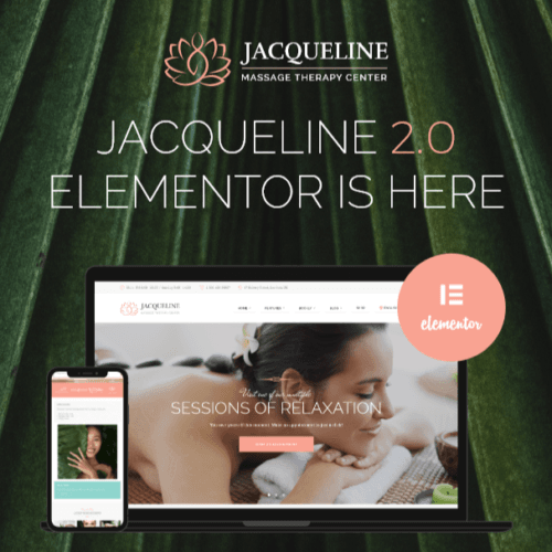 Jacqueline Spa & Massage Salon Beauty Theme